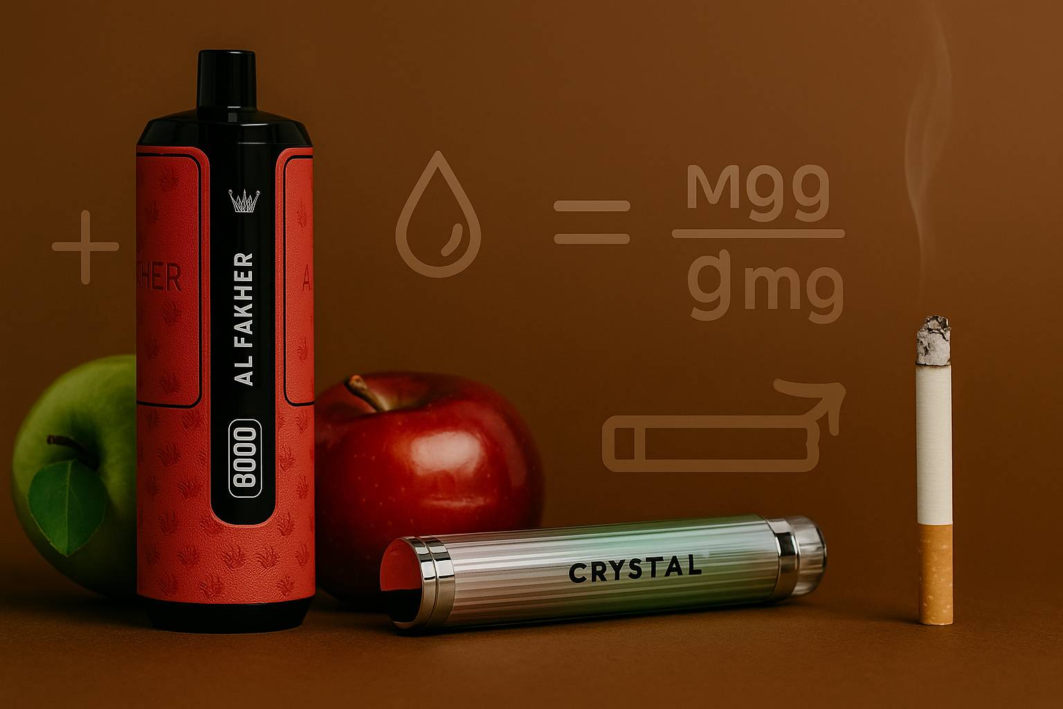 Vape Vergleich – wie viel Nikotin hat eine Vape im Vergleich zu einer Zigarette